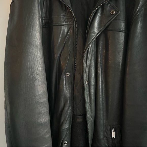 Greg Norman Lined Leather Jacket - Picture 7 of 14